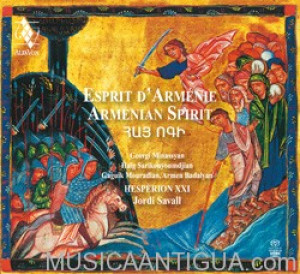 Nuevo álbum de JORDI SAVALL. «Esprit d´Arménie»