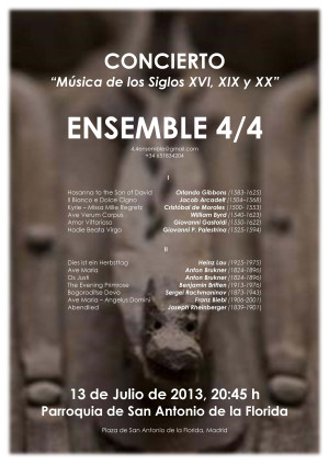 Recital madrileño de Esemble 4/4