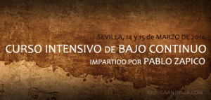 CURSO INTENSIVO DE BAJO CONTINUO en SEVILLA