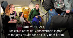 Los estudiantes del Conservatorio logran los mejores resultados en ESO y Bachillerato