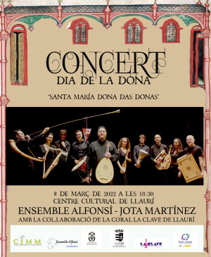 La música medieval en honor a Santa María del Ensemble Alfonsí para conmemorar el Día de la Mujer en Llaurí