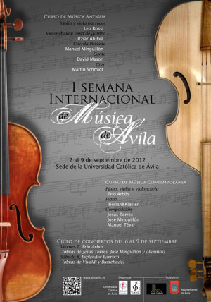 Ávila acoge a la Música Antigua en la Semana Internacional de Música