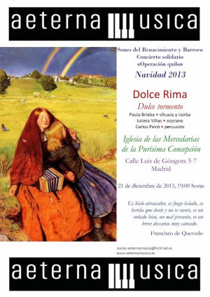 El dulce tormento del amor según Dolce Rima (Madrid, 21 de diciembre)
