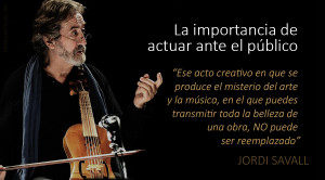 Jordi Savall: «La única certeza es que la música debe ser vivida»