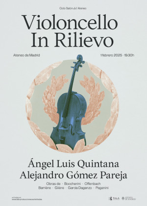 Los violonchelistas Ángel Luis Quintana y Alejandro Gómez Pareja presentan “Violoncello In Rilievo”